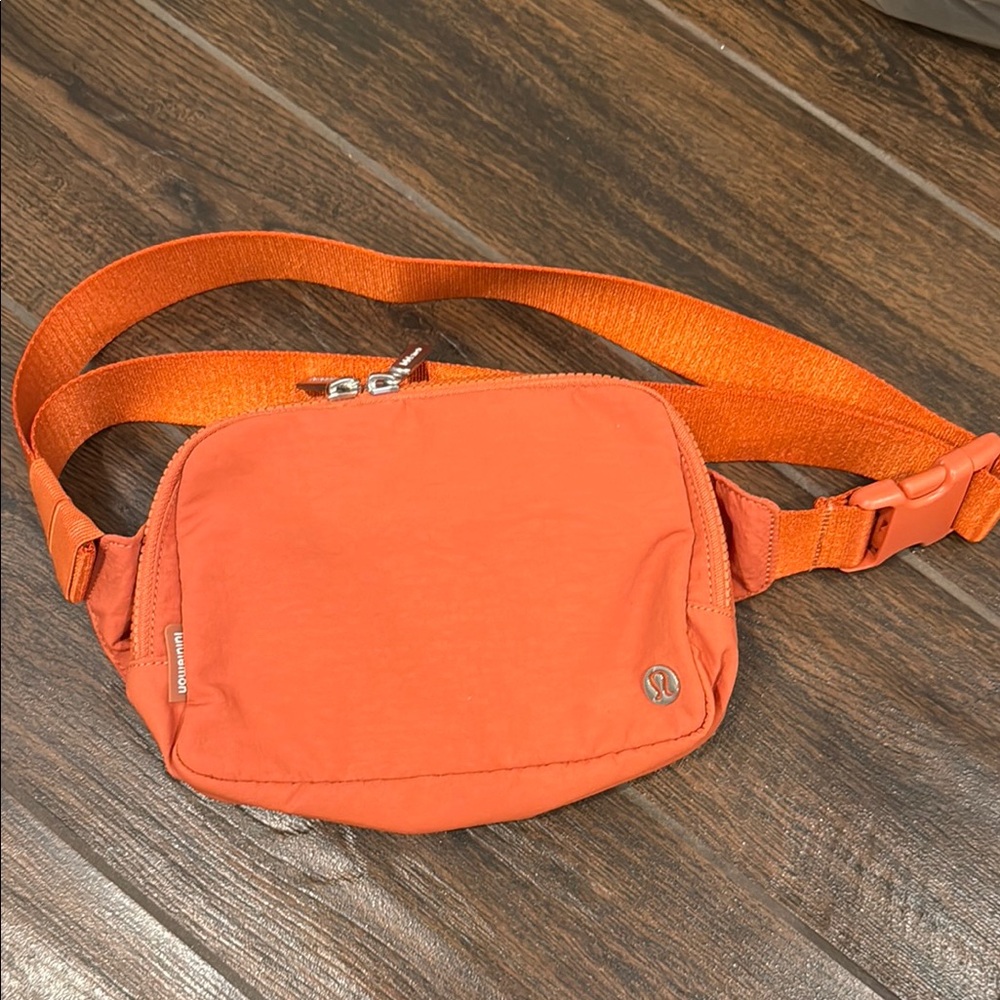 Lululemon Athletica Orange Crossbody Bag with Adjustable Straps
